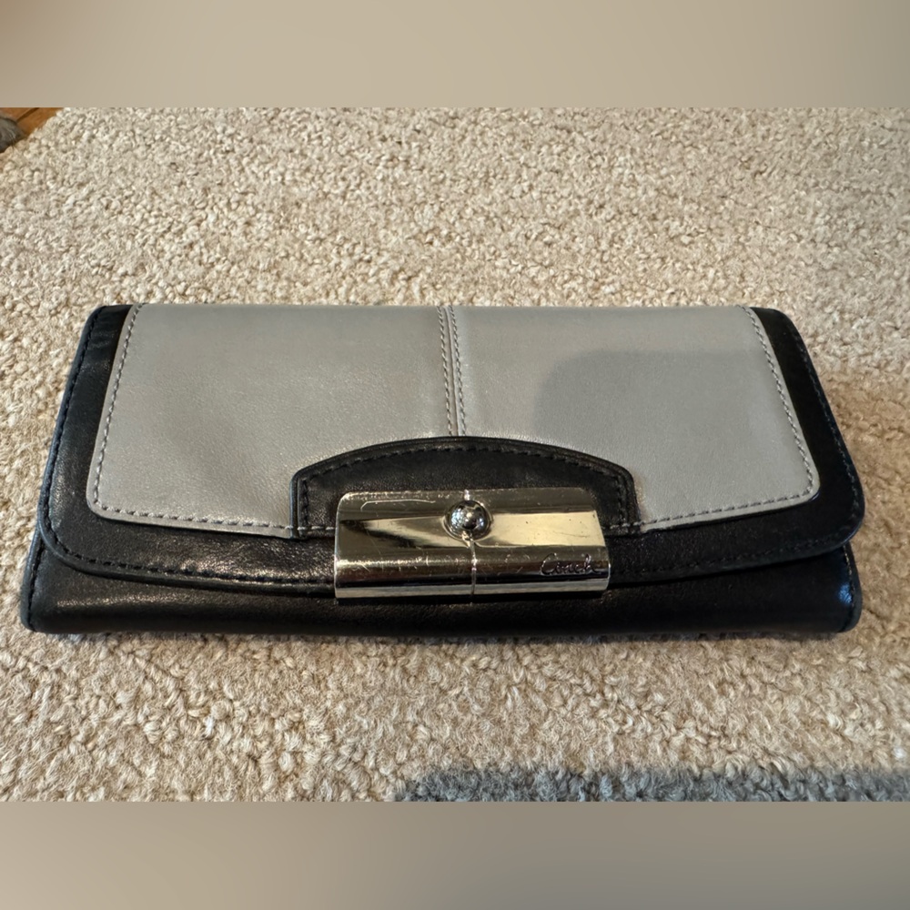 Coach Black and Gray Wallet
